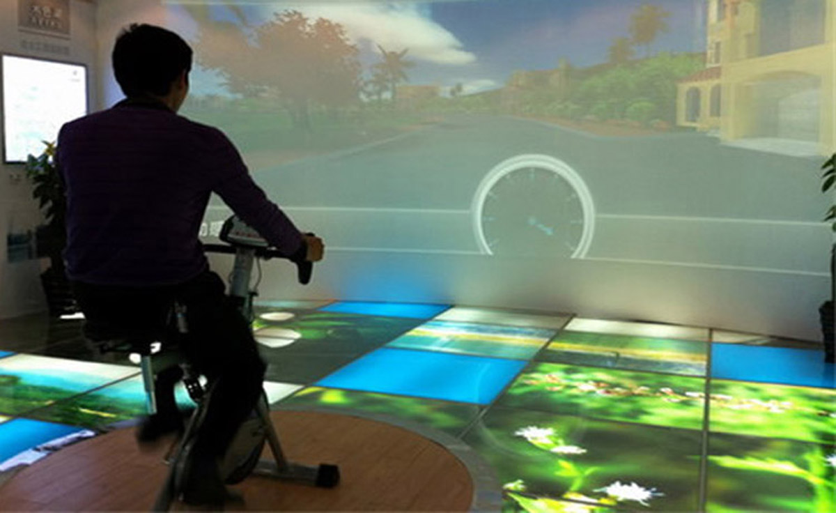 长寿校园安全虚拟踩单车