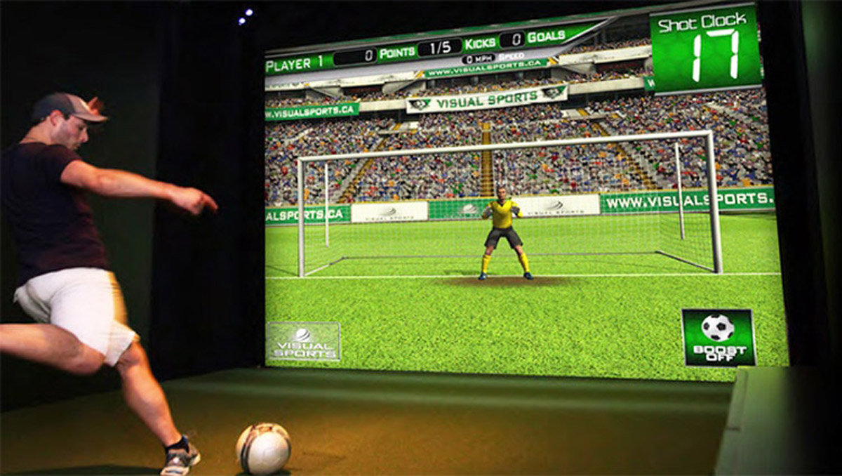 蓬溪校园安全虚拟足球体验