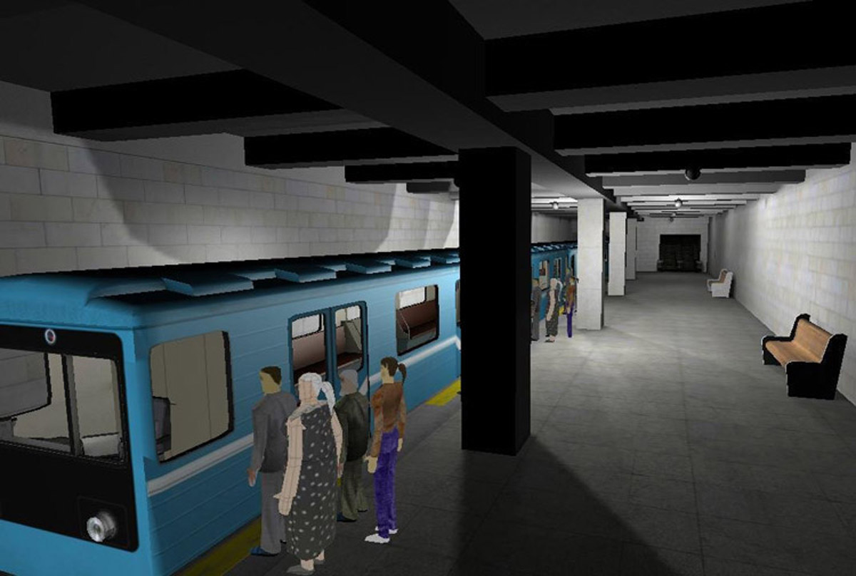 石门校园安全虚拟动车地铁