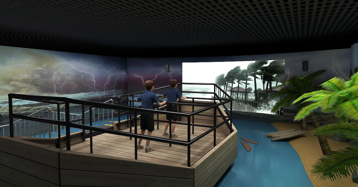 新城校园安全模拟台风及暴风雨设备
